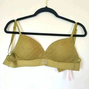 PINK Victorias Secret 32D wireless green bra